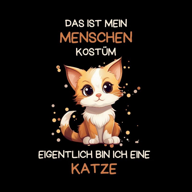 Lustiges Menschen Kostüm - Katze Karneval Fasching