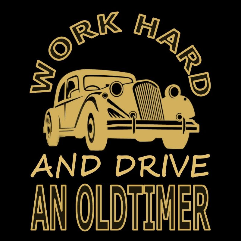 Oldtimer-Fahrer cooler Spruch Autofahrer Geschenk