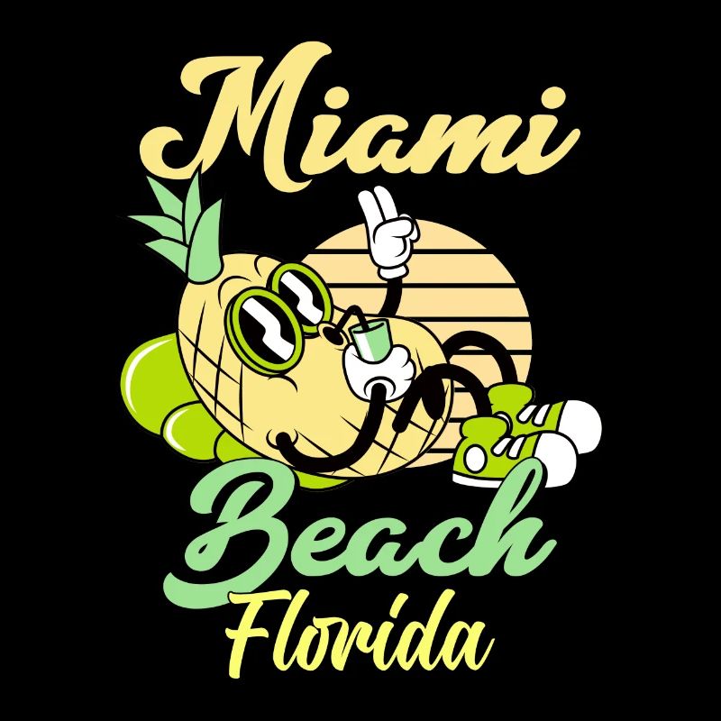Miami Beach Florida Pineapple