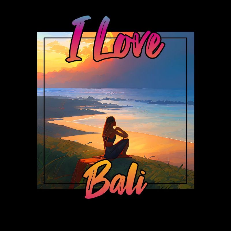 Coucher de soleil à Bali avec déclaration d’amour