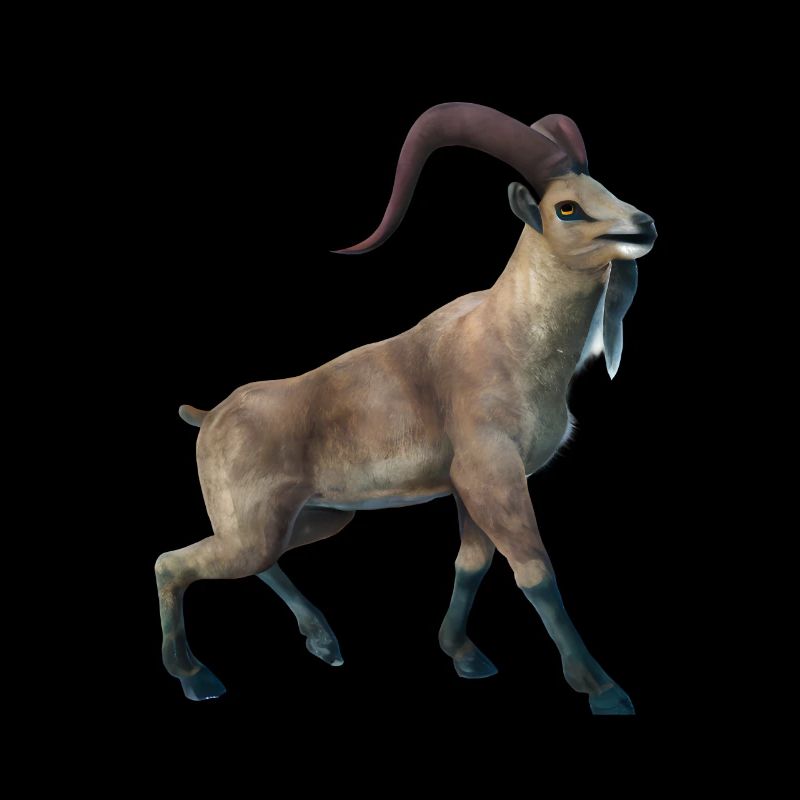 Realistic Markhor