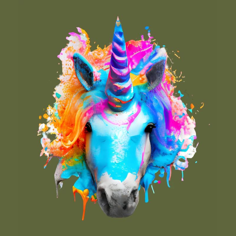 Farbenfrohes Einhorn