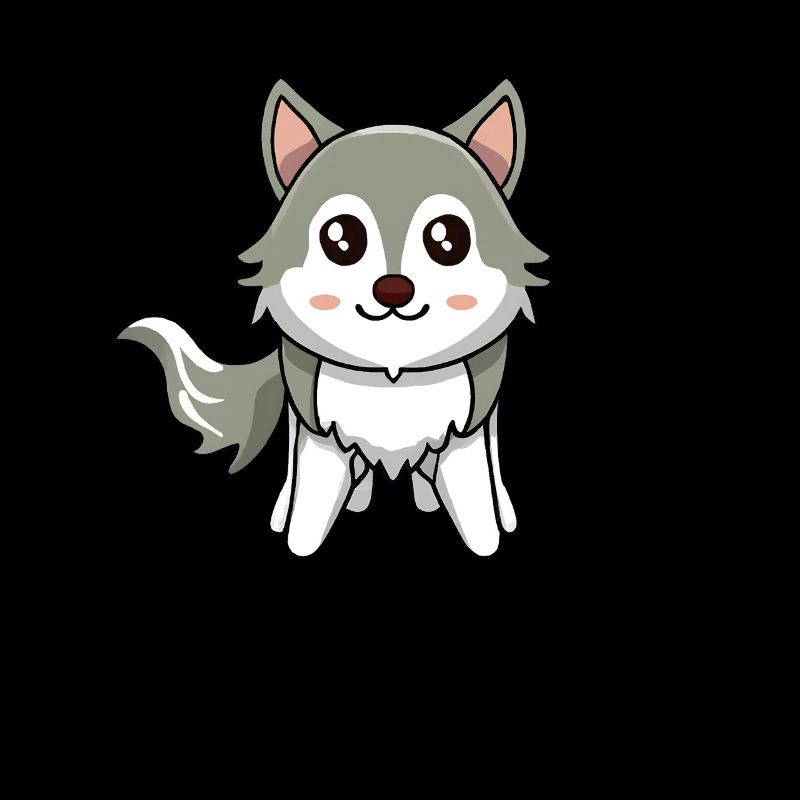 cute kawaii husky
