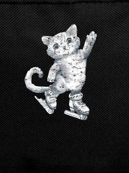 Cat on skates drawing