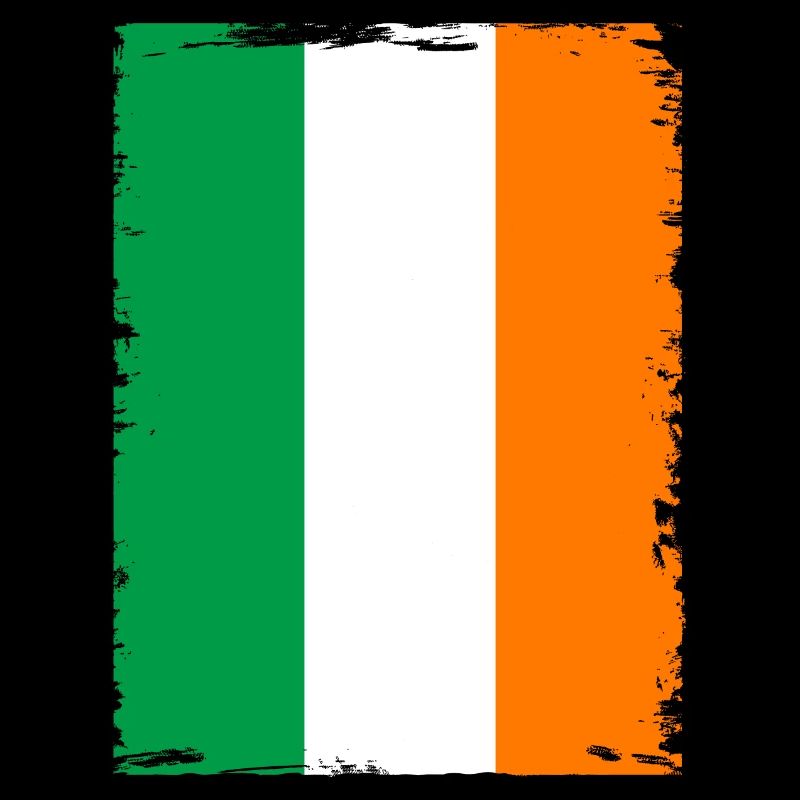 Drapeau de l’Irlande Vintage drapeau irlandais Dublin