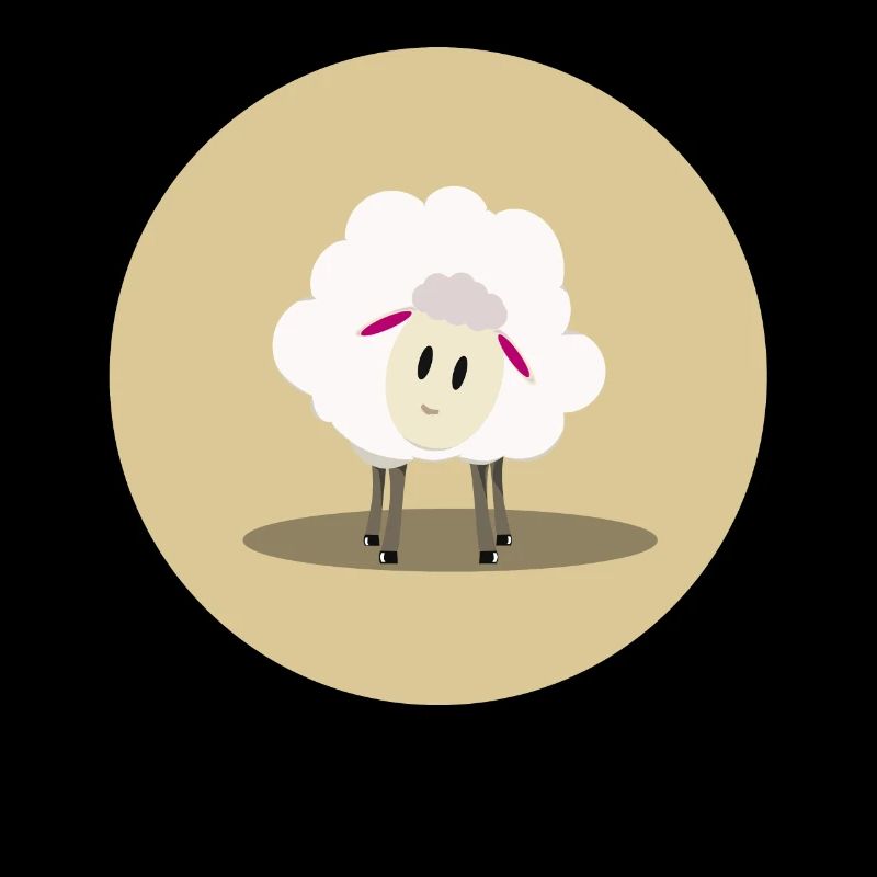 Nette Schafe Vorderansicht