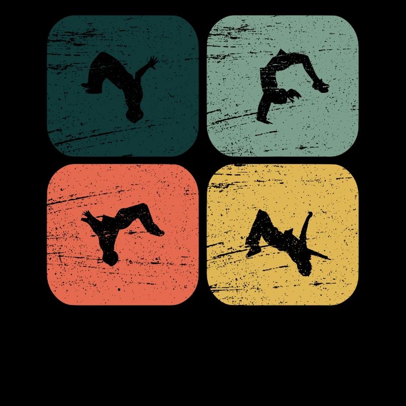 Retro Backflip Parkour Freerun Sport Gift