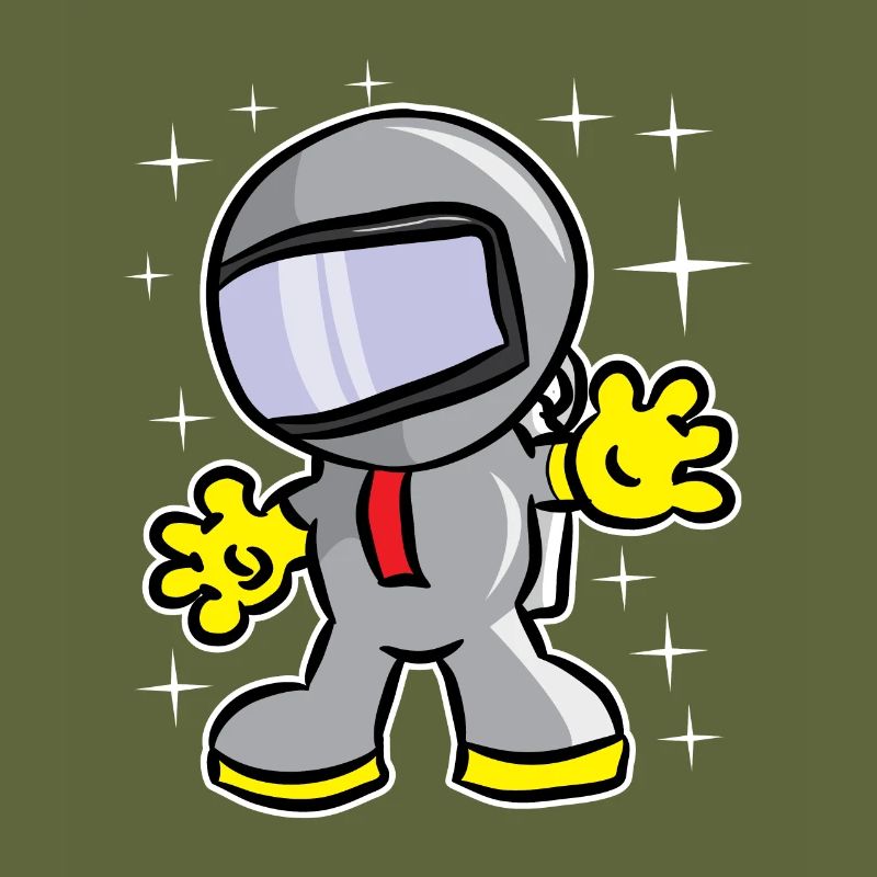 Cool sparkling astronauts