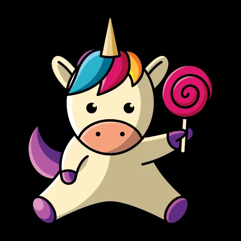 Einhorn mit Lolli