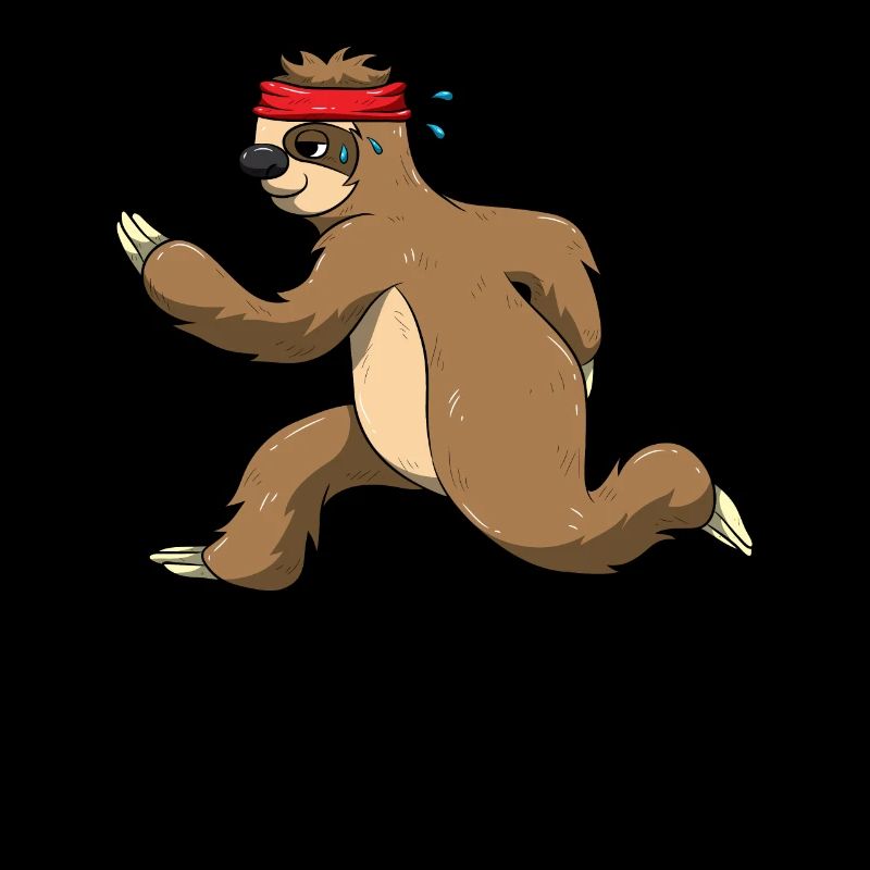 Funny Sloth Runner Jogger Jogging Gift