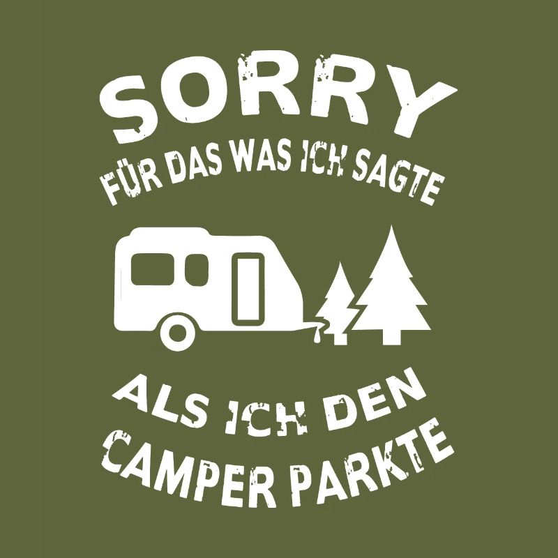 Camper Parken Campen Camping Wald Wohnwagen Baum