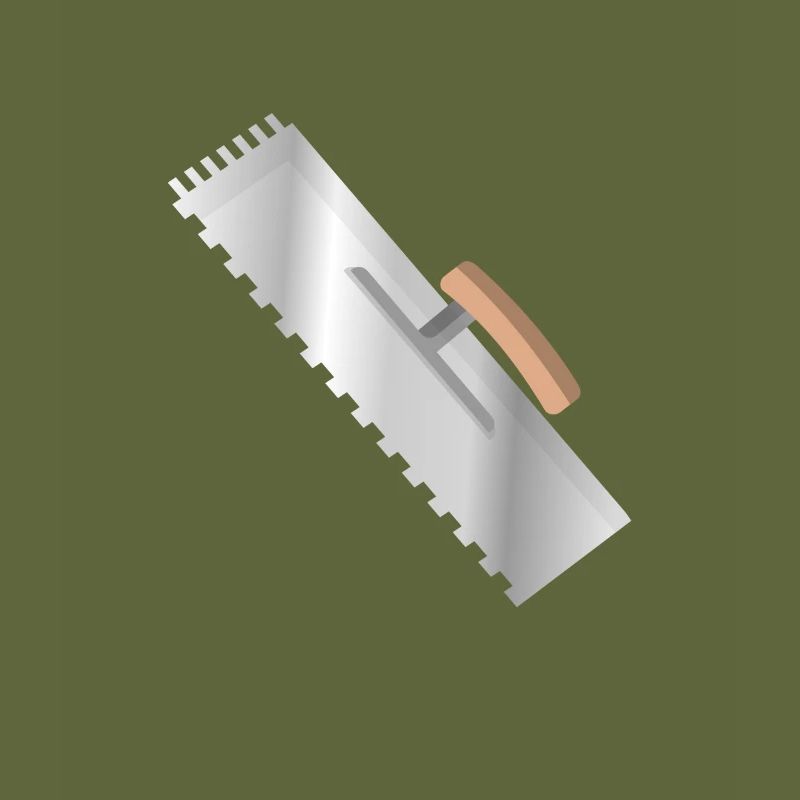 Spatula trowel tool construction site