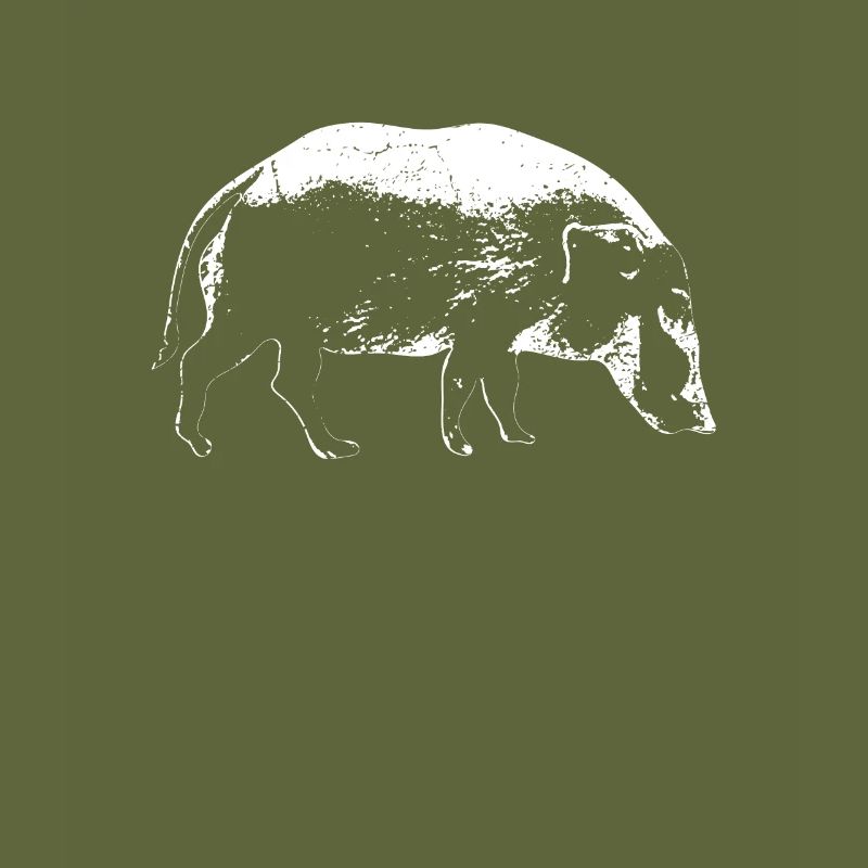 Paintbrush pig River pig Gift idea