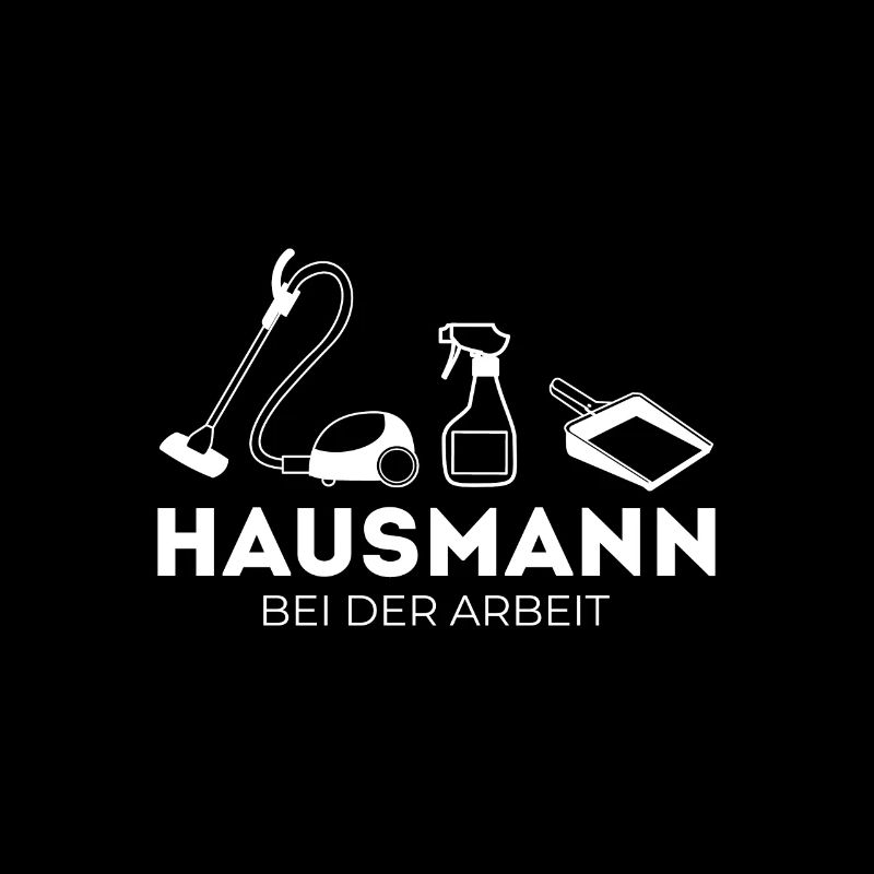 Hausmann bei der Arbeit Staubsauger Haushalt