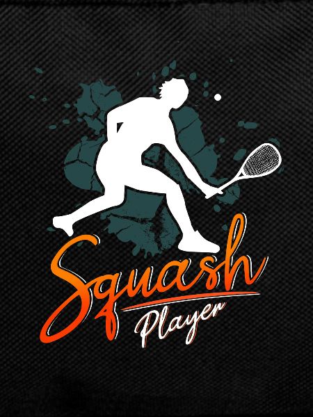 Funny squash squash player