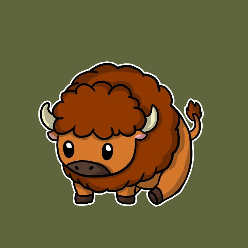 Bison doux Bison Cadeau de boeuf sauvage