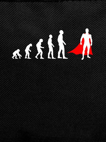Evolution of man superhero funny
