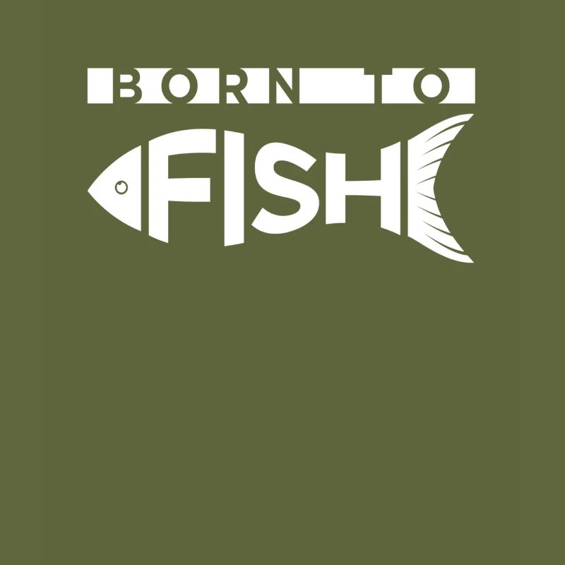 Conception de pêche drôle - Born To Fish