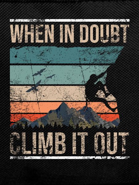 Retro climbing bouldering boulder
