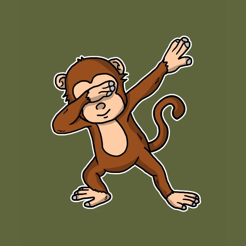 Funny Dabbing Monkey Dab Dance Ape Lover Gift
