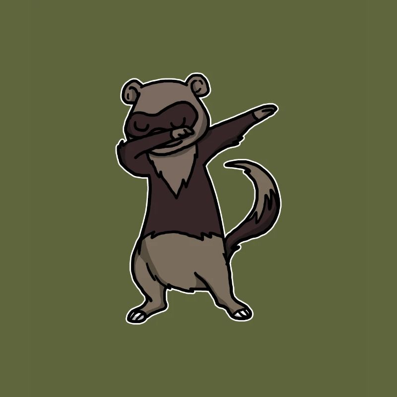 Lustiges Dabbing Frettchen Geschenk