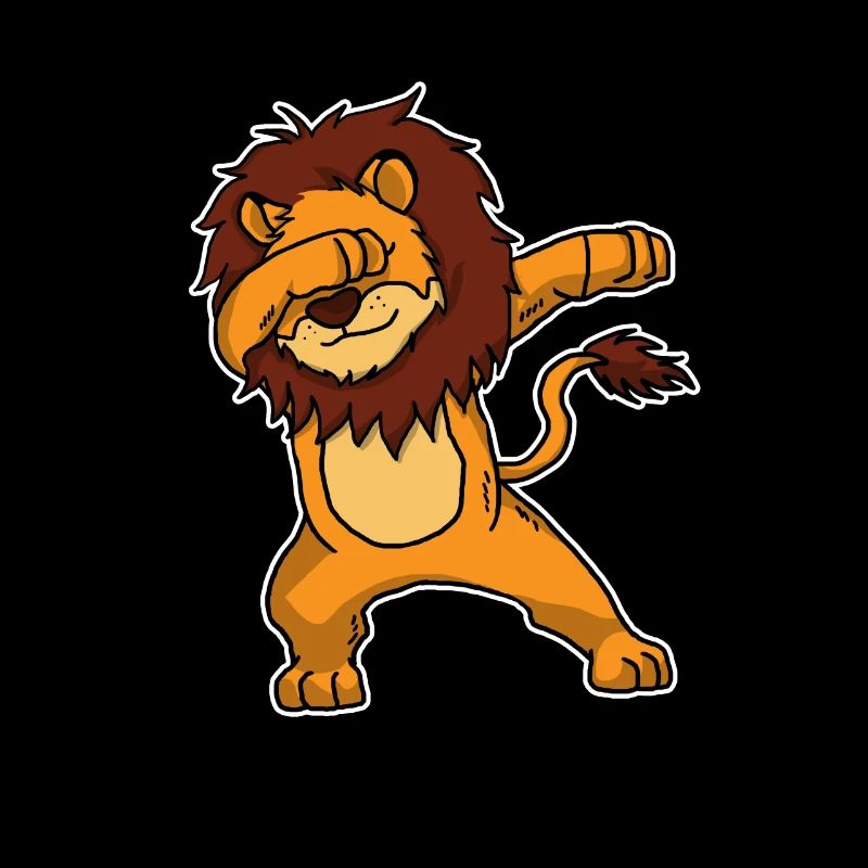 Cadeau de lion de dabbing
