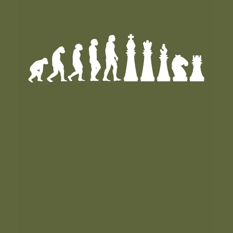 Schach Geschenk Schachspieler Evolution Schachmatt