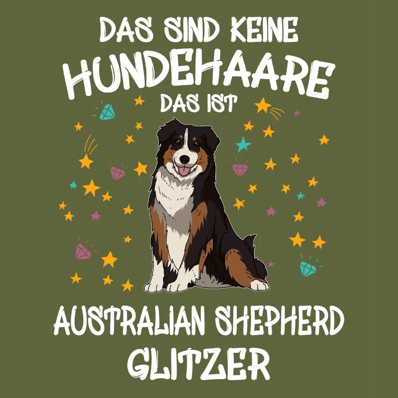 Australian Shepherd Glitzer Hunde Halter Geschenk