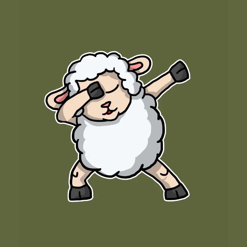 Funny Dabbing Sheep Dab Dance Lamb Lover Gift