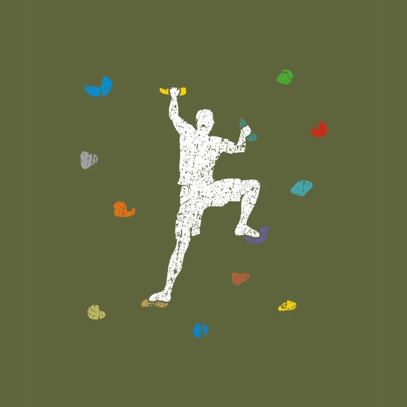 Boulder Wand Kletterer Geschenkidee