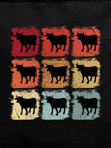 Retro Pop Art Cow Bull