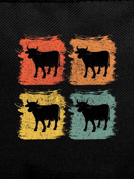 Cow Bull Retro Pop Art
