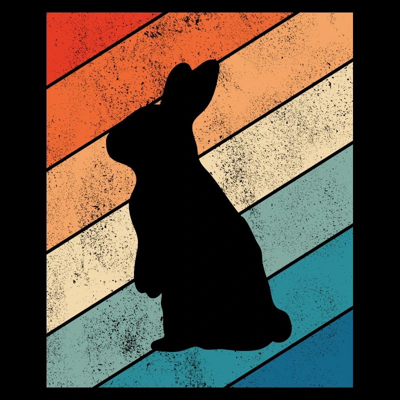 Lapin Lapin Lapin de Pâques Cadeau Rétro Lapin