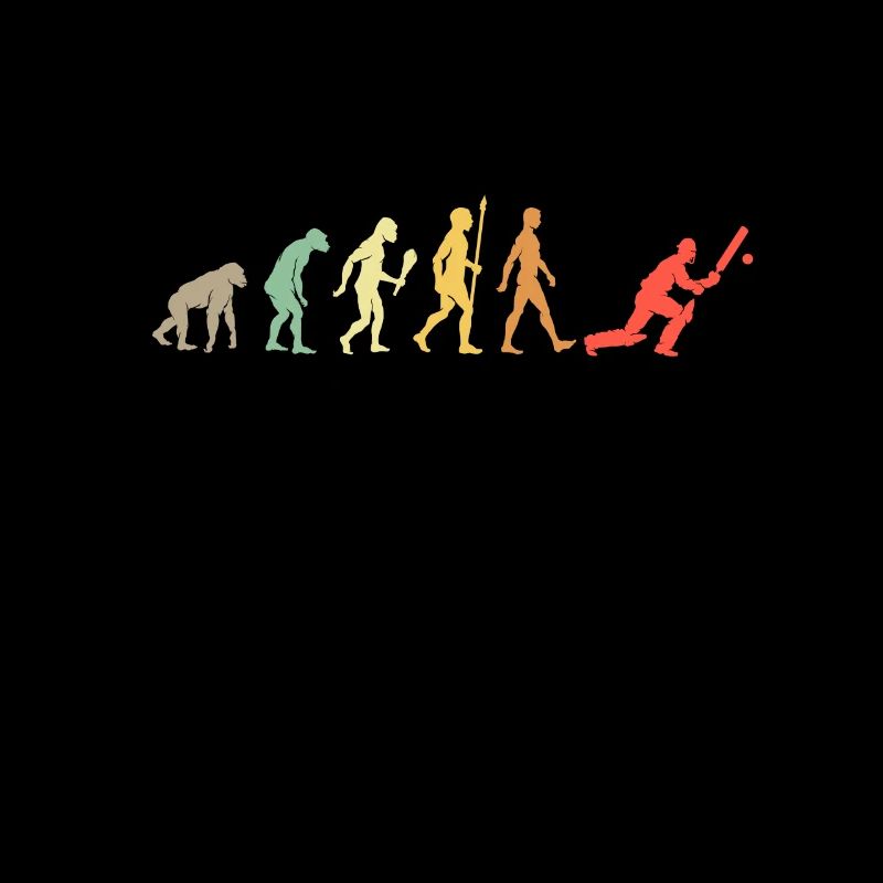 Vintage Cricket Evolution Cricket Player Gift Idea