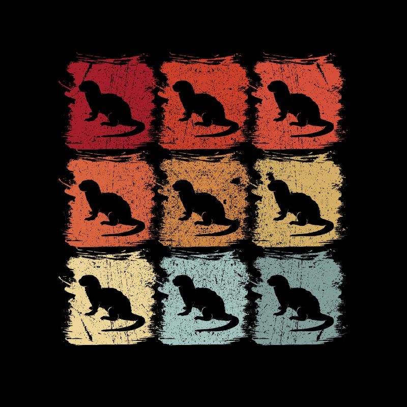 Retro Pop Art Otter Animal Gift
