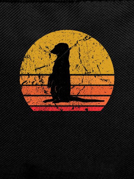 Retro Sun Meerkat Mongoose Gift