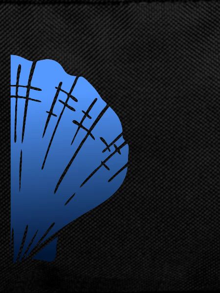 Half Pilgrim's Shell Scalltrail Blue