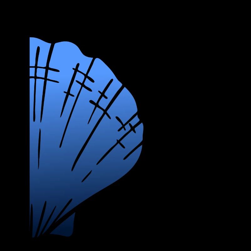 Half Pilgrim's Shell Scalltrail Blue