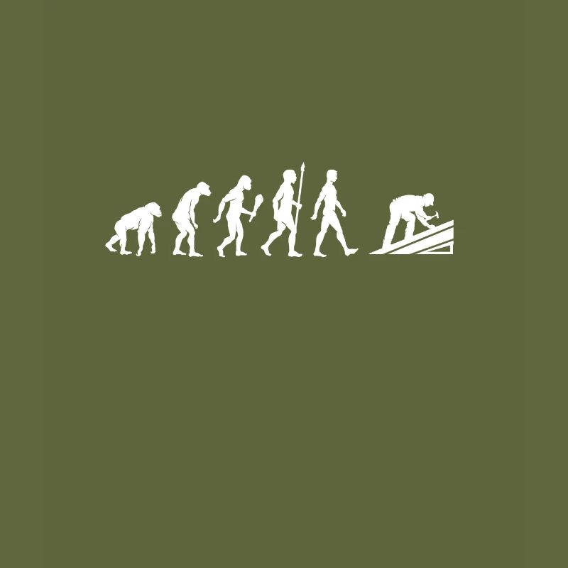 Lustige Dachdecker Evolution Dach Geschenkidee