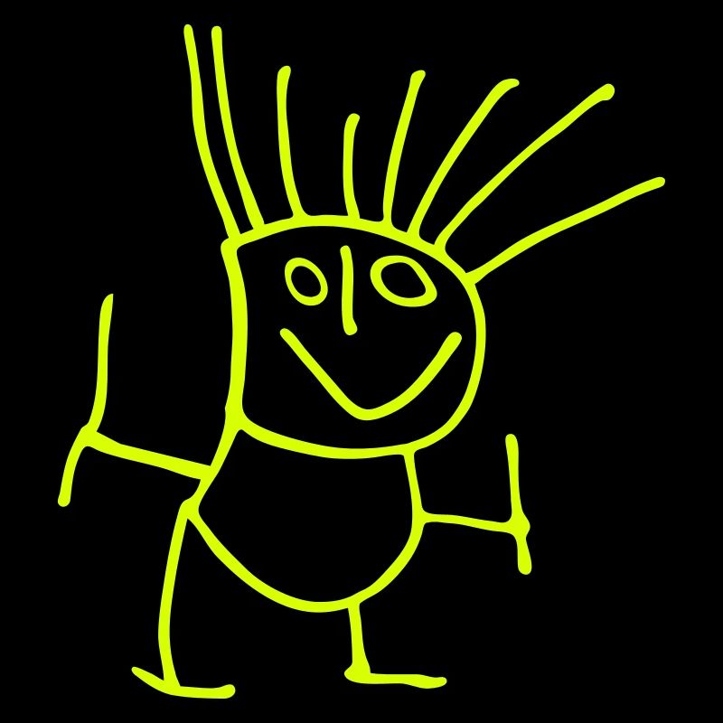 Strichmaennchen Manu rot