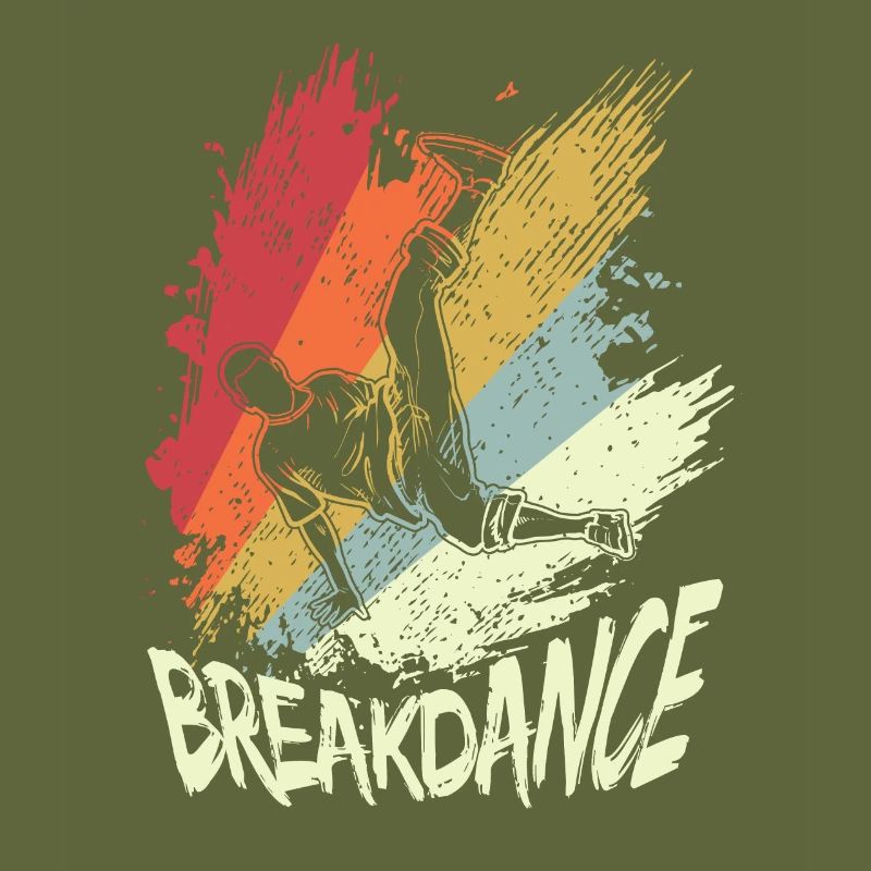 Vintage B-Boy Break Dancer Breakdancing
