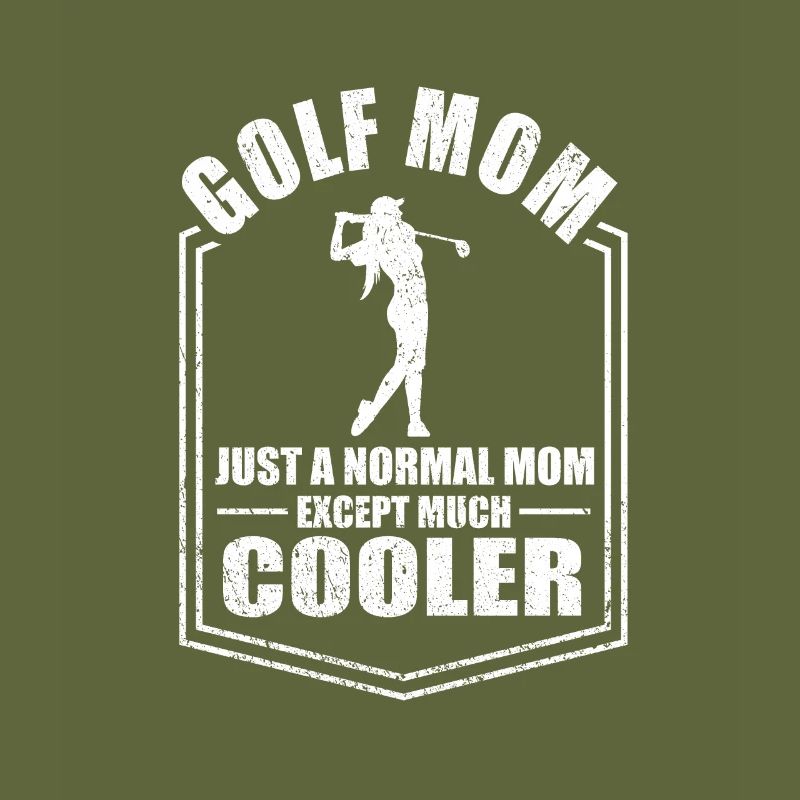 Maman de golf comme une mère golfeuse normale