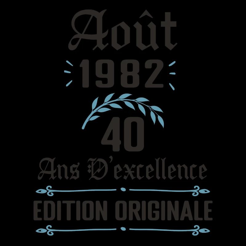 40 ans - anniversaire août 1982
