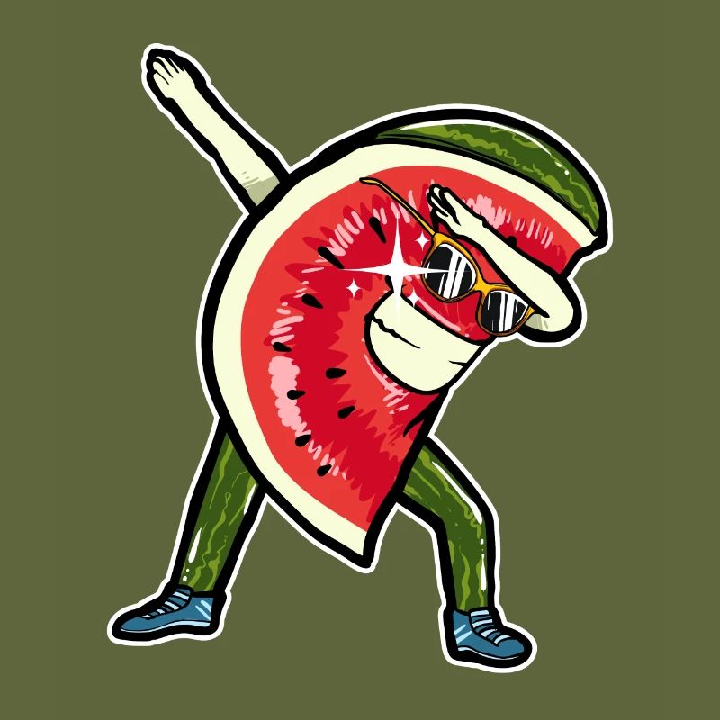 Dabbing Dab Dabbende Pastèque Melon Été