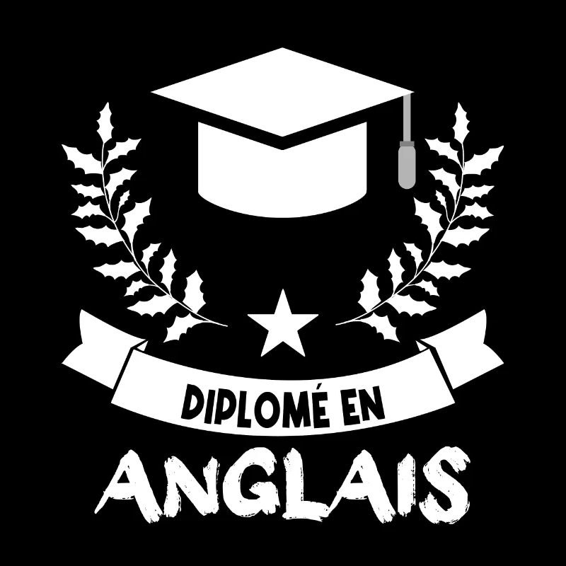diplômé en anglais.