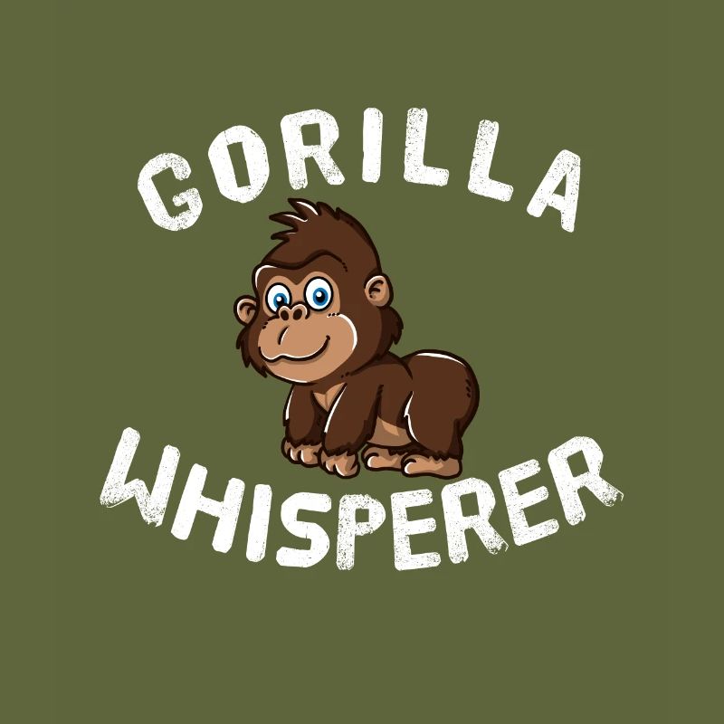 Gorilla Whisperer Affen Gorilla Flüsterer Zoo Affe