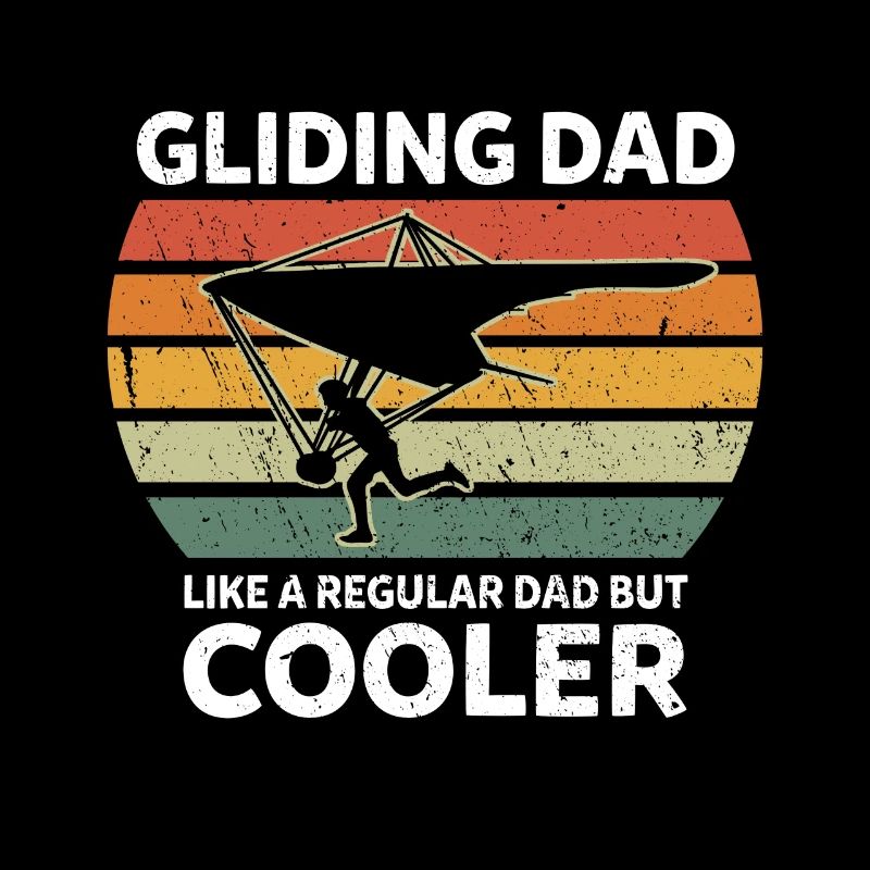 Retro Glider Dad Like A Regular Dad But Cooler