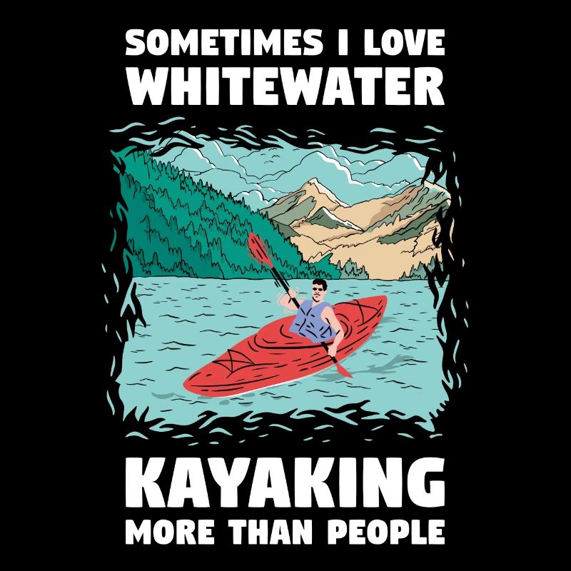 Parfois, Lov Whitewater kayak plus que les gens