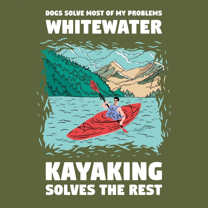 Les chiens résolvent mes problèmes de kayak en eau vive