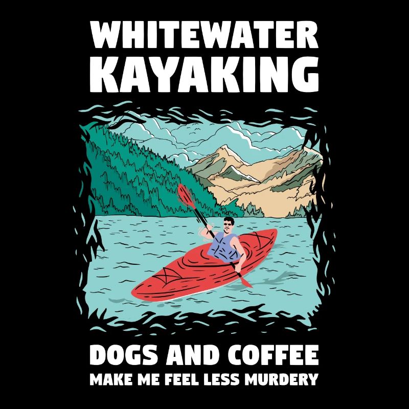 Whitewater Kayaking Dogs & Coffee